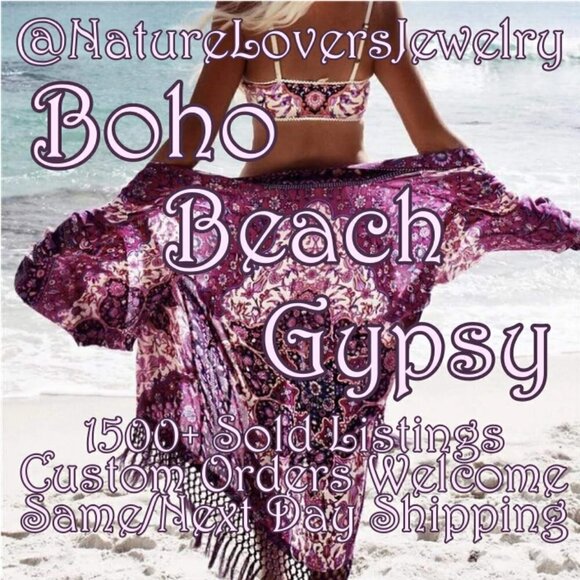 Large Purple Lepidolite Stone & Leaves Pendant w. 24" Silver Plated Chain - Picture 8 of 8